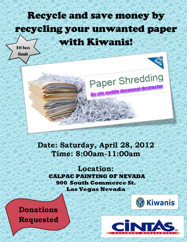 Paper Shredding Event - Kiwanis International