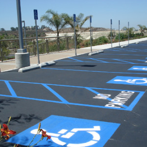 Parking Re-striping and Stenciling
